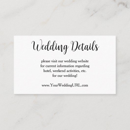 The Promenaders (The Strollers) van Monet Wedding Informatiekaartje (Achterkant)