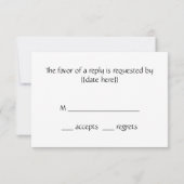 The Promenaders (The Strollers) van Monet Wedding RSVP Kaartje (Achterkant)