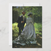 The Promenaders (The Strollers) van Monet Wedding Save The Date (Voorkant)