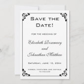 The Promenaders (The Strollers) van Monet Wedding Save The Date (Achterkant)