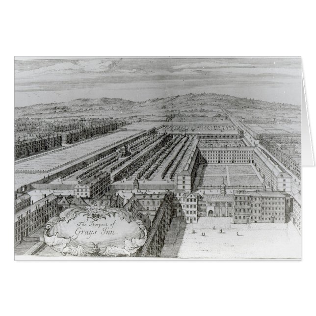 The Prospect of Grays Inn, 1720 (Voorkant Horizontaal)