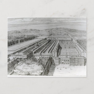 The Prospect of Grays Inn, 1720 Briefkaart