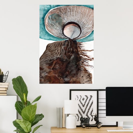 The Protector - Mixed Media Abstract Spirit Guide Poster (Thuiskantoor)