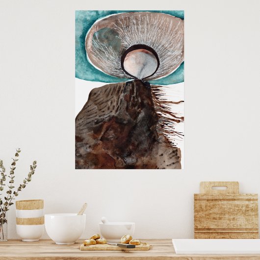 The Protector - Mixed Media Abstract Spirit Guide Poster (Keuken)