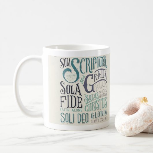 The Protestant Reformation mug Koffiemok (Met donut)