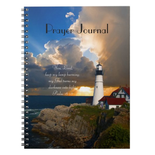The Psalm 18:28 Lighthouse Prayer Journal Notitieboek (Voorkant)