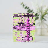 "The Puce Goose" Briefkaart (Staand voorkant)