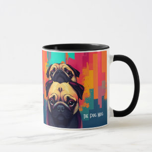 "The Pug Mug" - Bruine Pug Hond Koffiemok Mok