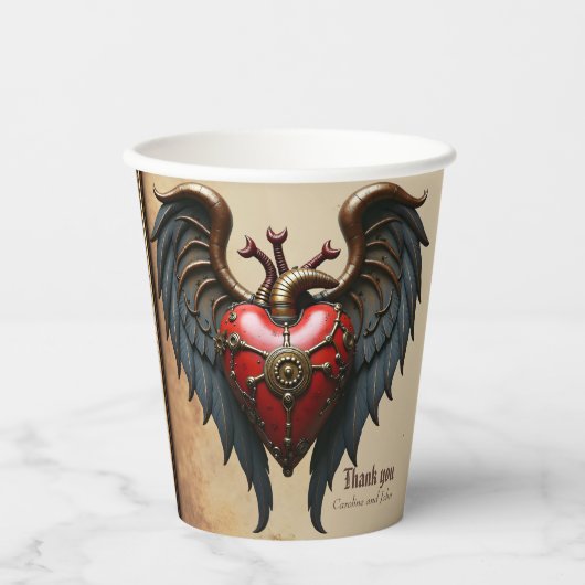 The pulsating heart of mechanics, papieren bekers (Voorkant)