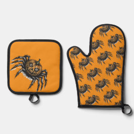 The Pumpkin-Headed Crawler Ovenwant & Pannenlap Set