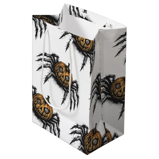 The Pumpkin-Headed Crawler Pattern Medium Cadeauzakje (Voorkant Gekanteld)