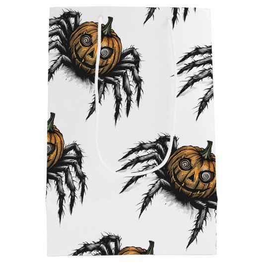 The Pumpkin-Headed Crawler Pattern Medium Cadeauzakje (Achterkant)