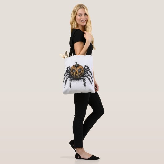 The Pumpkin-Headed Crawler Tote Bag (Op model)