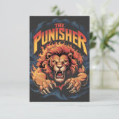 The Punisher Fierce Lion Graphic Kaart (Staand voorkant)