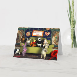 The Puppets's Sofa Greeting Card Feestdagen Kaart