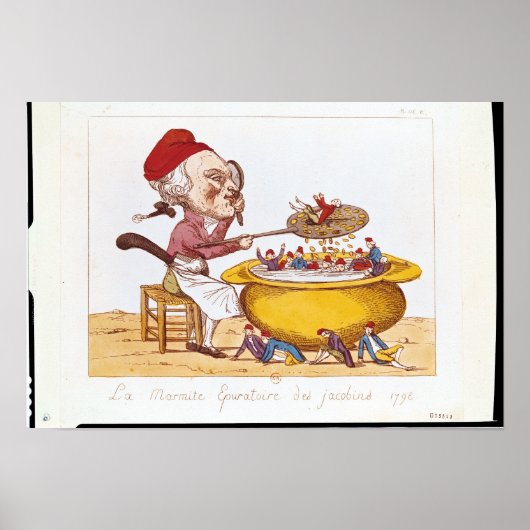 The Purifying Pot of the Jacobins, 1793 Poster (Voorkant)
