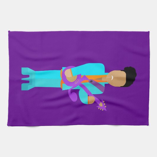 The Purple Pixie – Funk Legend Kitchen Towel Theedoek (Horizontaal)