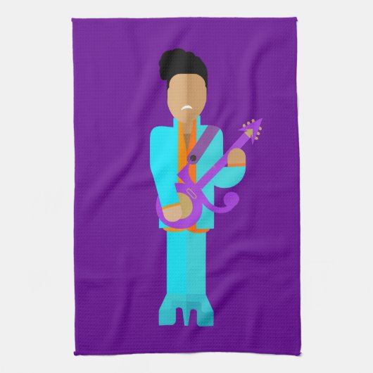 The Purple Pixie – Funk Legend Kitchen Towel Theedoek (Verticaal)