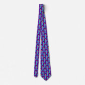 The Purple Pixie – Funk Legend Pattern Tie Stropdas (Achterkant)