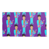 The Purple Pixie – Funk Legend Pillowcase Kussensloop (Achterkant-Links)