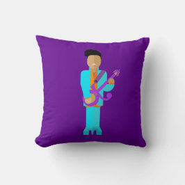 The Purple Pixie – Funk Legend Throw Pillow Kussen