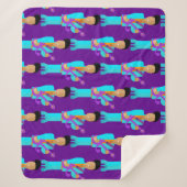 The Purple Pixie – Patterned Sherpa Blanket Sherpa Deken (Voorkant)