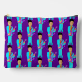 The Purple Pixie – Patterned Zipper Accessory Pouc Etui (Voorkant)