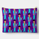 The Purple Pixie – Patterned Zipper Accessory Pouc Etui (Achterkant)