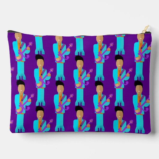 The Purple Pixie – Patterned Zipper Accessory Pouc Etui (Achterkant)