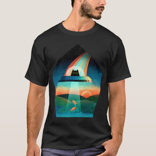 The Purrfect Alien funny T-shirt (Voorkant)