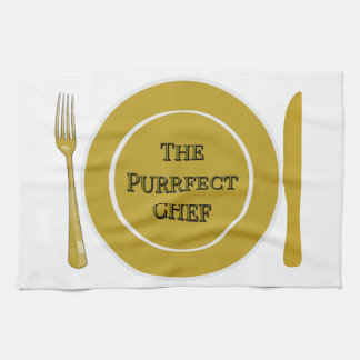 The Purrfect Chef- Funny Kitchen Towels Theedoek