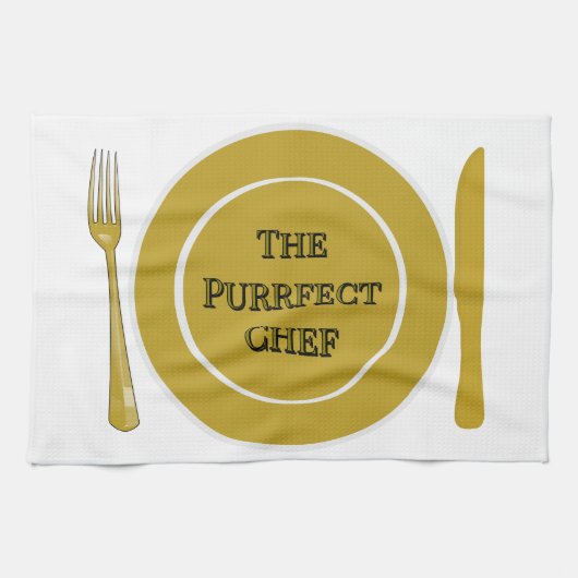 The Purrfect Chef- Funny Kitchen Towels Theedoek (Horizontaal)