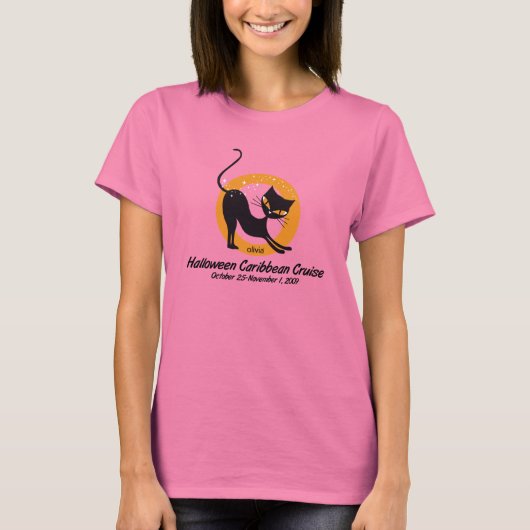 "The PURRfect Cruise" Dames Ringer T-Shirt (Voorkant)