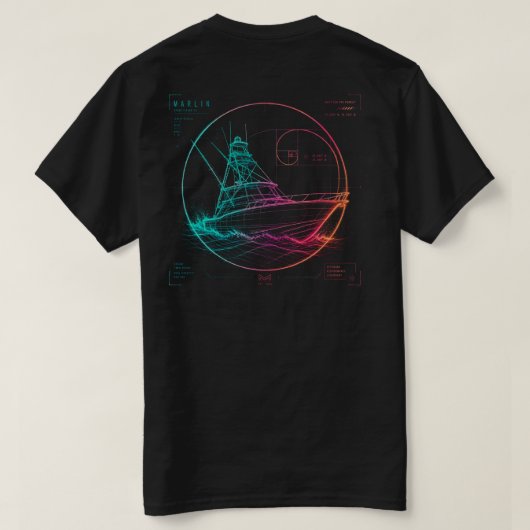 The Pursuit Blueprint T-Shirt (Design achterkant)