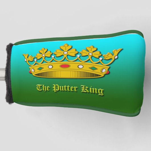 "The Putter King" deksel van de putter Blade Golfheadcover (Voorkant)