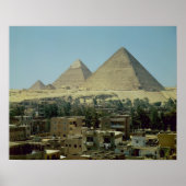 The Pyramids of Giza, c.2589-30 BC, Old Kingdom Poster (Voorkant)
