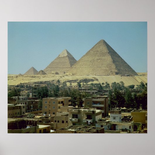 The Pyramids of Giza, c.2589-30 BC, Old Kingdom Poster (Voorkant)