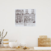 The Quadrant, Regent Street en Golden Lane Poster (Keuken)