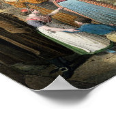 The Quai d'Ecole, Parijs, 1831 Poster (Hoek)