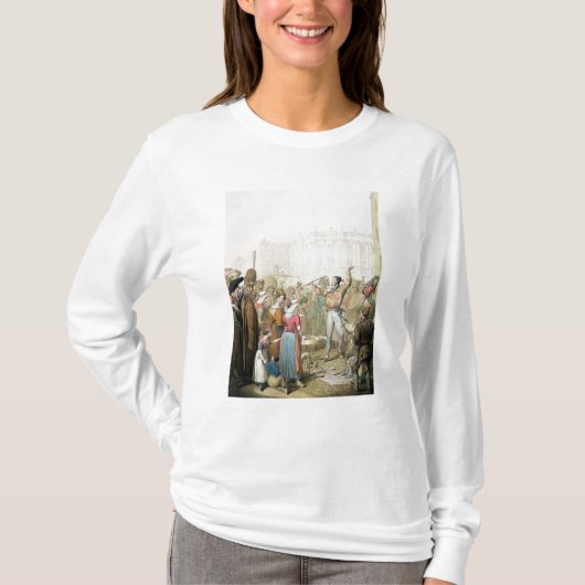 The Quai d'Ecole, Parijs, 1831 T-shirt (Voorkant)