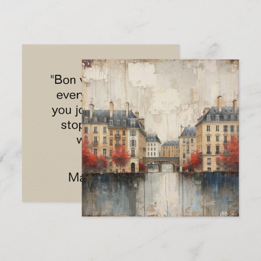 The Quarters Design 01 - Flat Card (Voorkant / Achterkant)