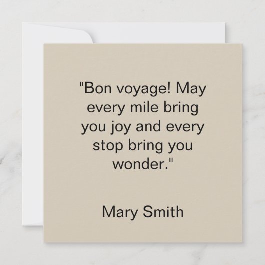 The Quarters Design 01 - Flat Card (Achterkant)