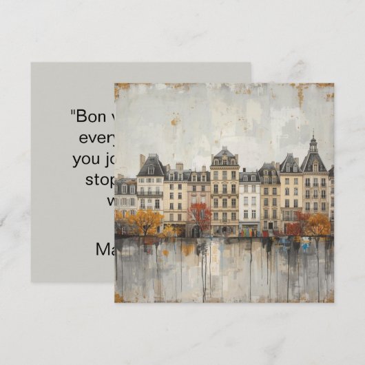 The Quarters Design 03 - Flat Card (Voorkant / Achterkant)