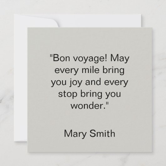 The Quarters Design 03 - Flat Card (Achterkant)