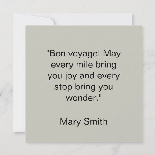 The Quarters Design 03 - Flat Card (Achterkant)