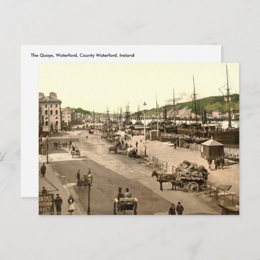 The Quays, Waterford, County Waterford Briefkaart (Voorkant / Achterkant)
