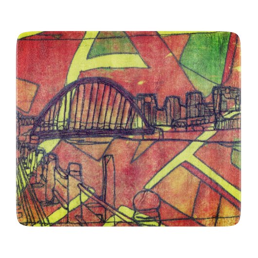 The Quayside, Newcastle Snijplank (Voorkant)