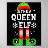 The Queen Elf Christmas Family Matching Pajamas Qu Poster (Voorkant)