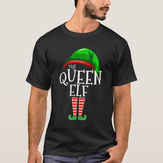The Queen Elf Family Matching Group kerstcadeau T-shirt (Voorkant)
