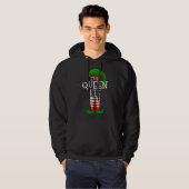 The Queen Elf Funny Matching Family Kerstmis Hoodie (Voorkant volledig)